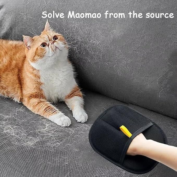 Buy 1 get 1 free – Reusable Pet Hair Removal Mitt | Cat & Dog Cleaner Glove for Sofa, Clothes & Car Seats