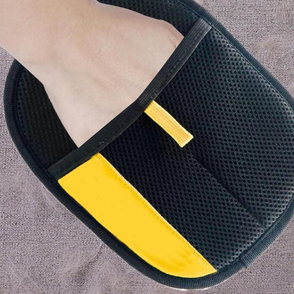 Reusable Pet Hair Removal Mitt for Cats & Dogs – Soft Grooming Glove for Clothes & Furniture.