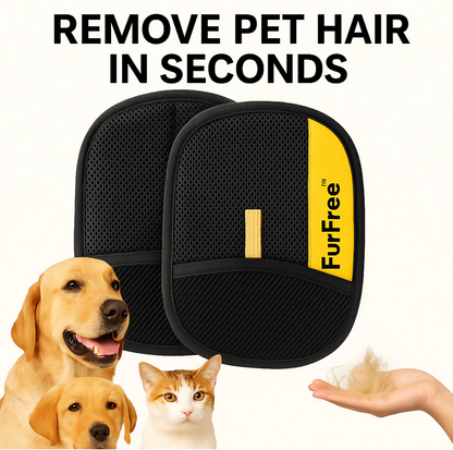 Reusable Pet Hair Removal Mitt for Cats & Dogs – Soft Grooming Glove for Clothes & Furniture.